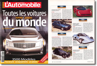 Article Automobile magazine DE CLERCQ P47A 1999-2000